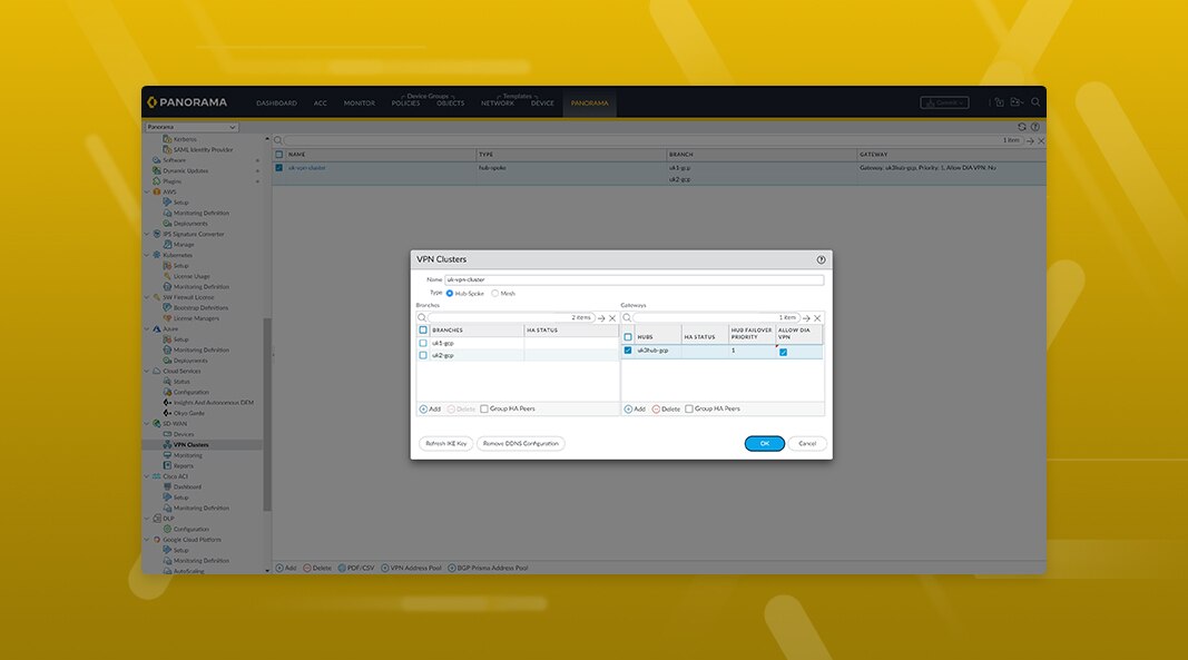 Vereinfachtes Onboarding von Filialen dank Prisma Access Hubs