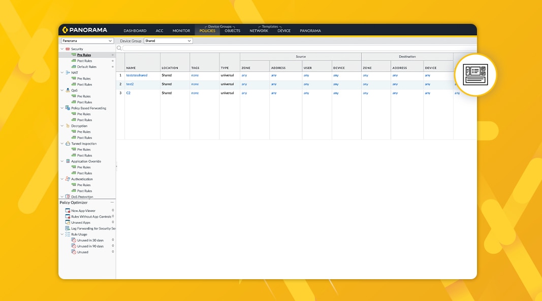 Konsistente Firewallregeln im gesamten Netzwerk