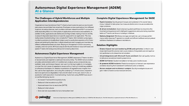 Autonomous Digital Experience Management At A Glance